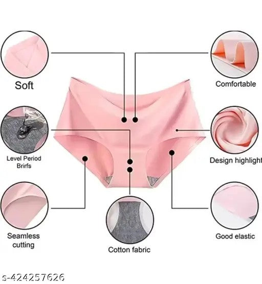 ComfiFit™ Seamless Underwear – Ultra-Soft, Breathable & Invisible Comfort (Pack of 4)