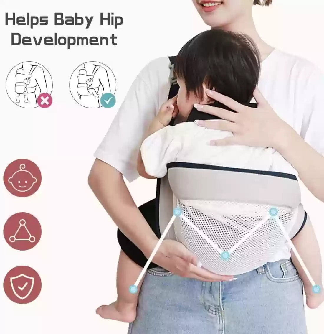 SnugNest™ Baby Carrier – Ultimate Comfort for Newborns & Toddlers
