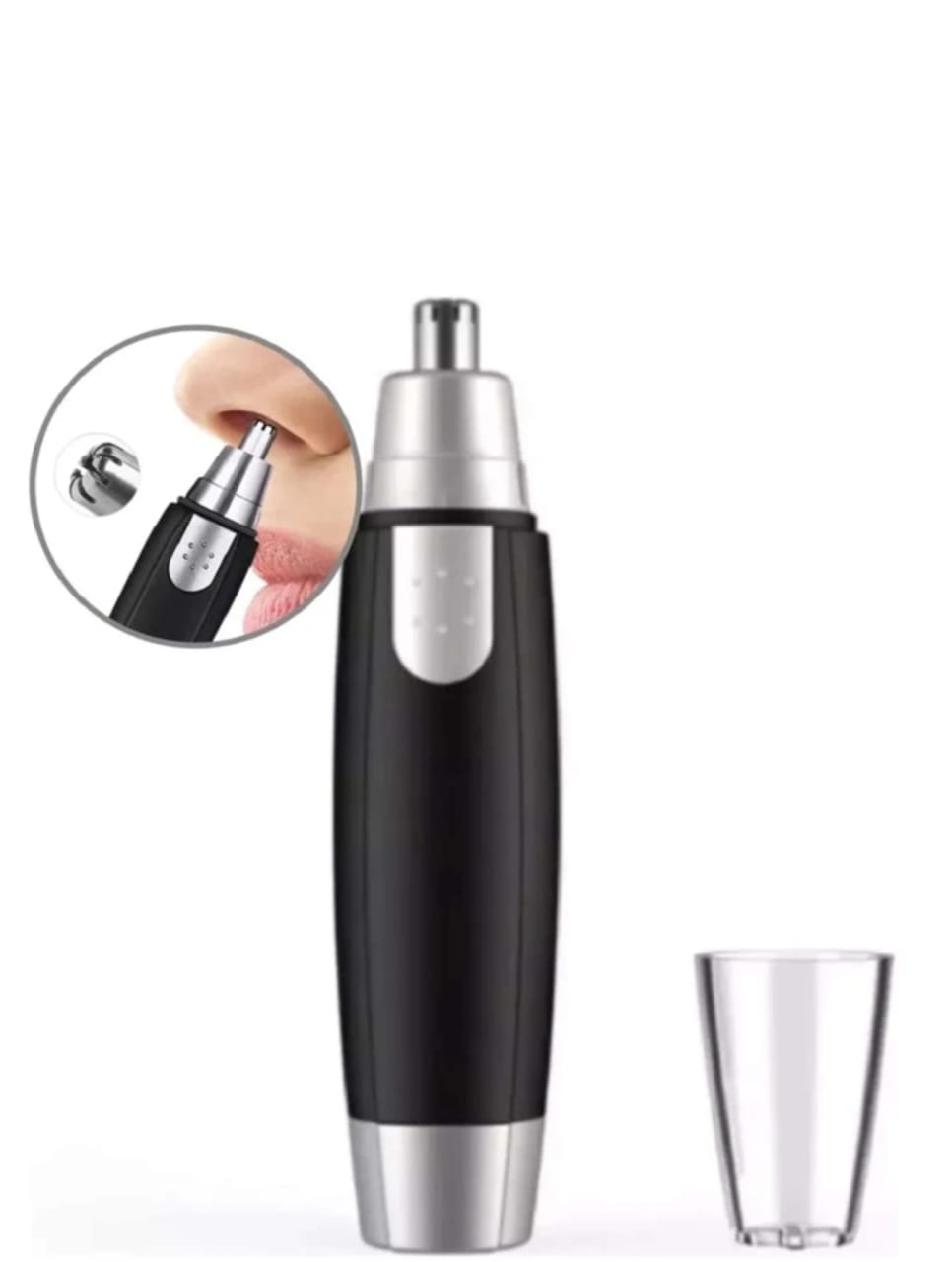 TrimEase™ Battery-Powered Nose & Ear Hair Trimmer – Painless, Precise & Effortless Grooming