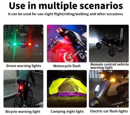 GlowBeam™ 7-Color LED Strobe Light – USB Rechargeable, Multi-Mode Signal & Safety Light