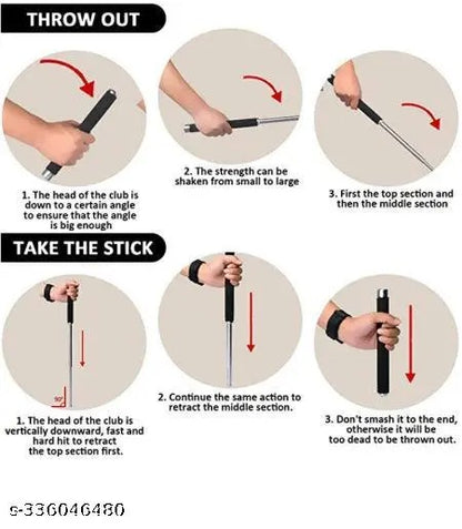Vishou™ Heavy-Duty Tactical Self-Defense Baton – Extendable & Ultra-Durable